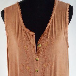 Raya Sun Sundress Size 1X Womens Rust Color